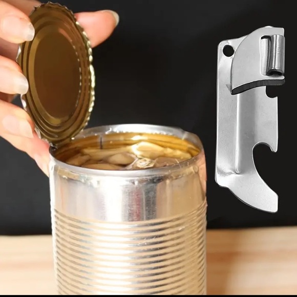 Can Opener, Multifunctional Bottle Opener, Folding Stainless Steel Mini Kitchen - Picture 1 of 8